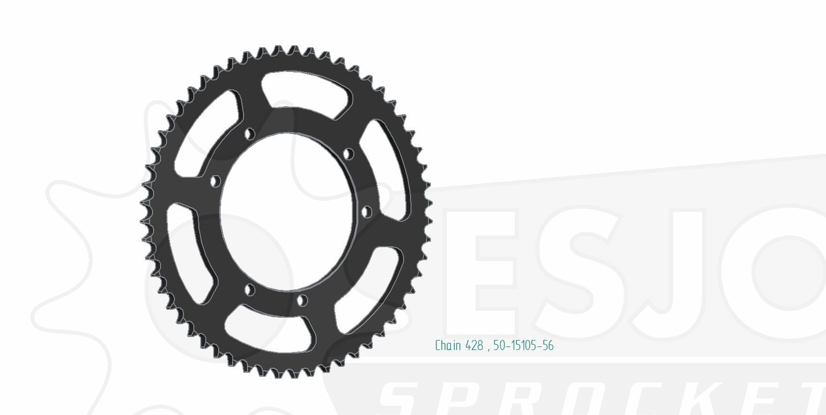 Couronne Esjot 428 56 dents - vue 2