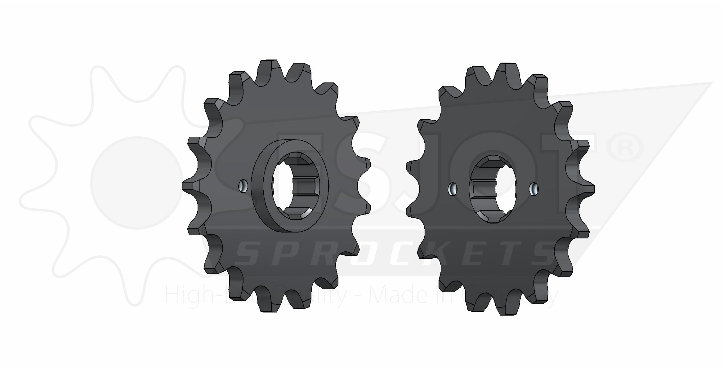 Pignon Esjot Honda 525 17 dents - vue 2