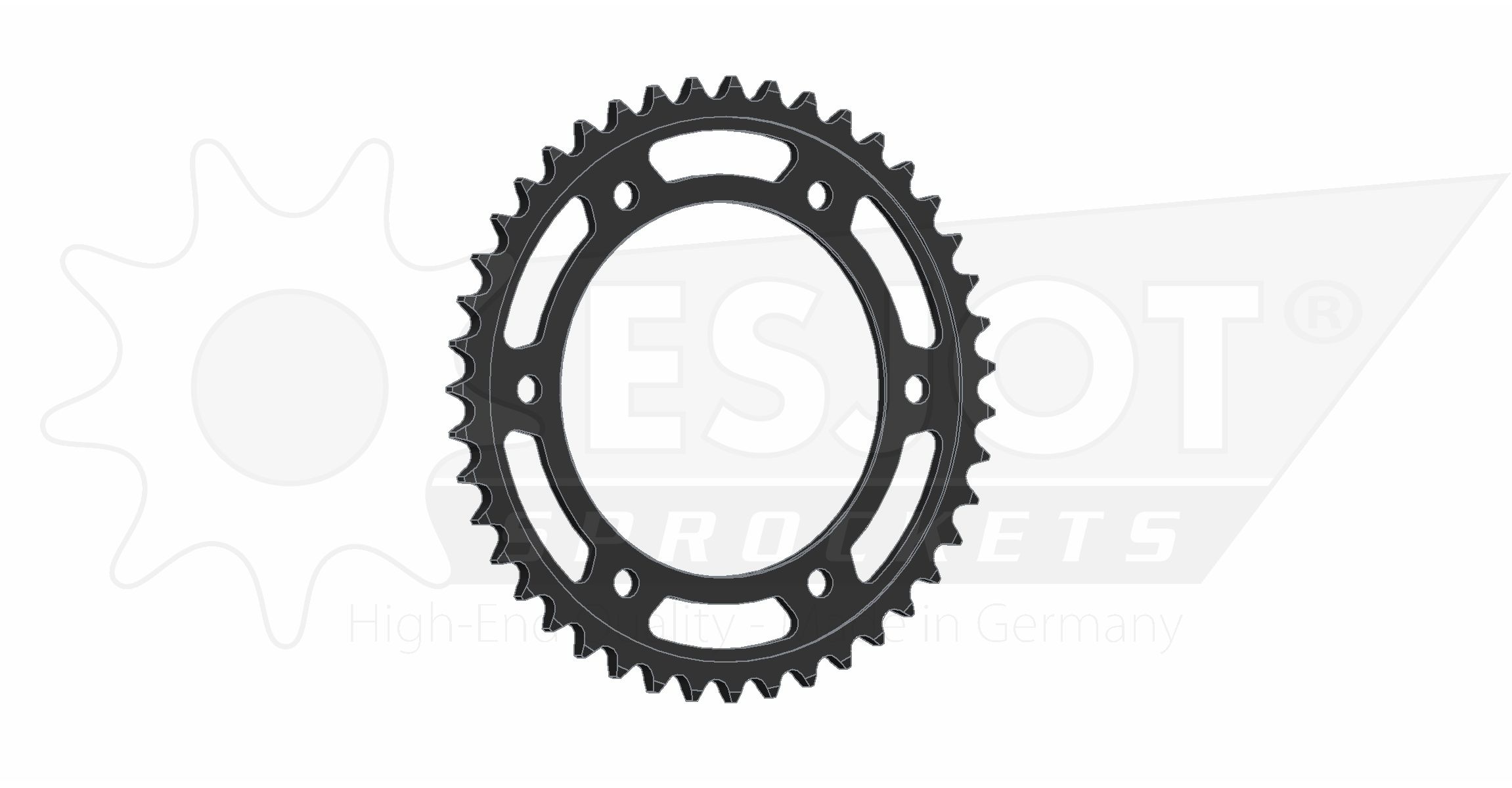 Couronne Acier Esjot 525 - 43 Dents - Similaire JTR1307 - vue 2