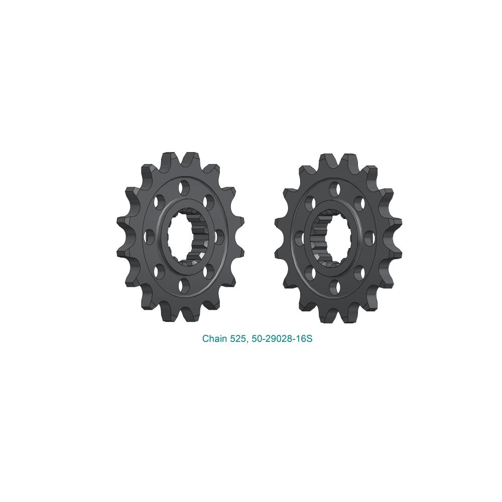 Pignon Esjot 525 16 dents Yamaha/Fantic - vue 2