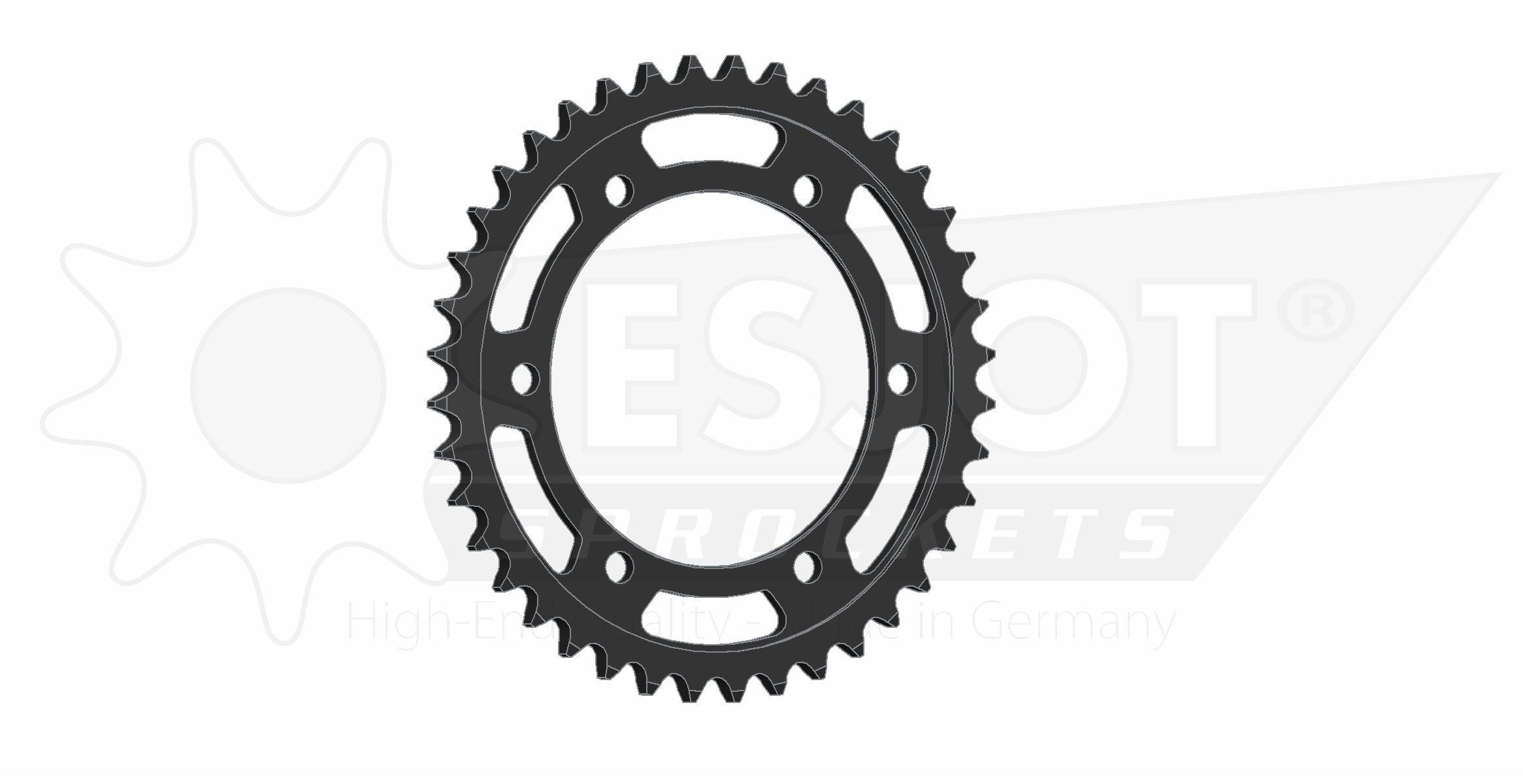 Couronne Acier Esjot Moto Morini 525 40 Dents - vue 3