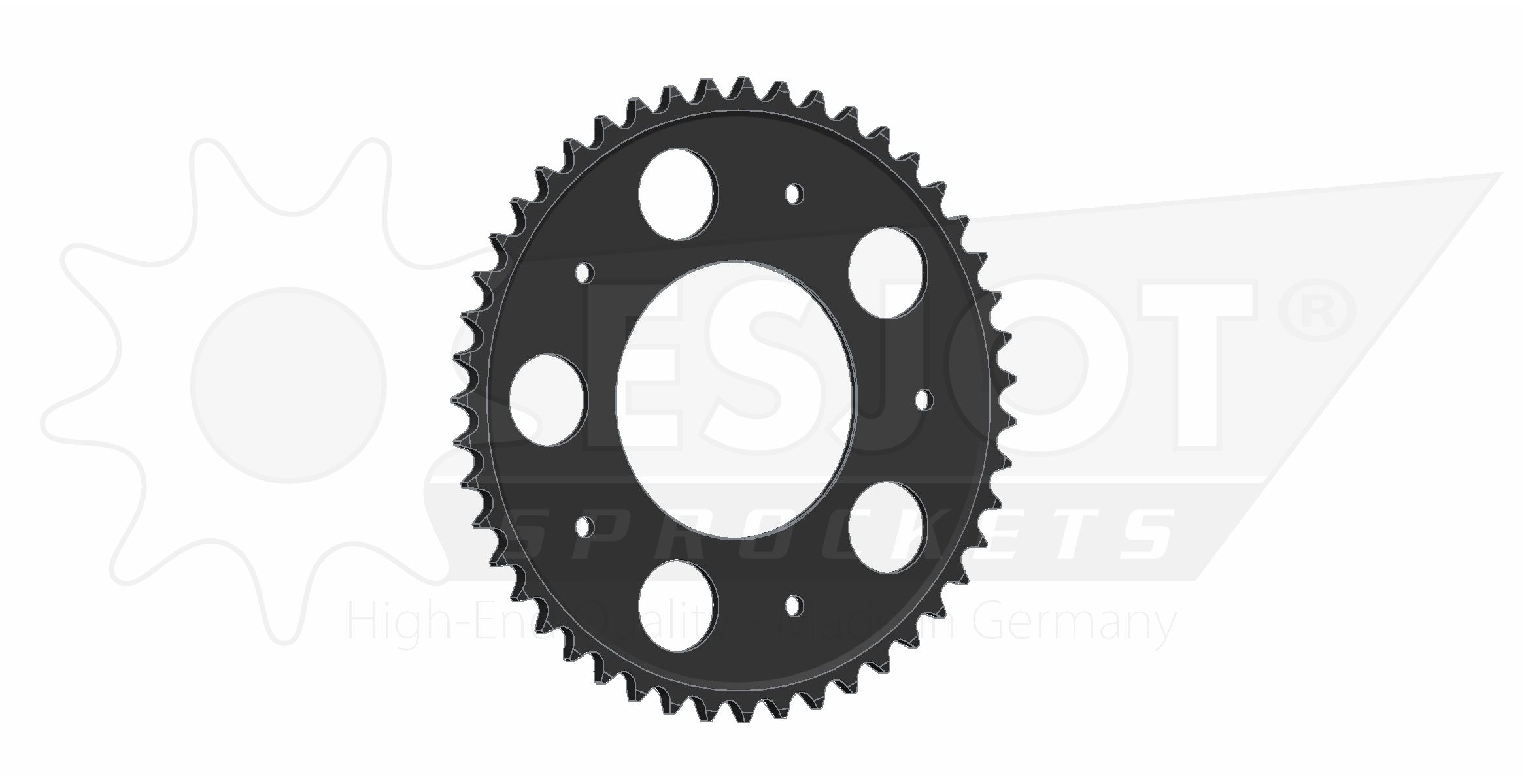 Couronne acier Esjot Gilera 525 47 dents - vue 2