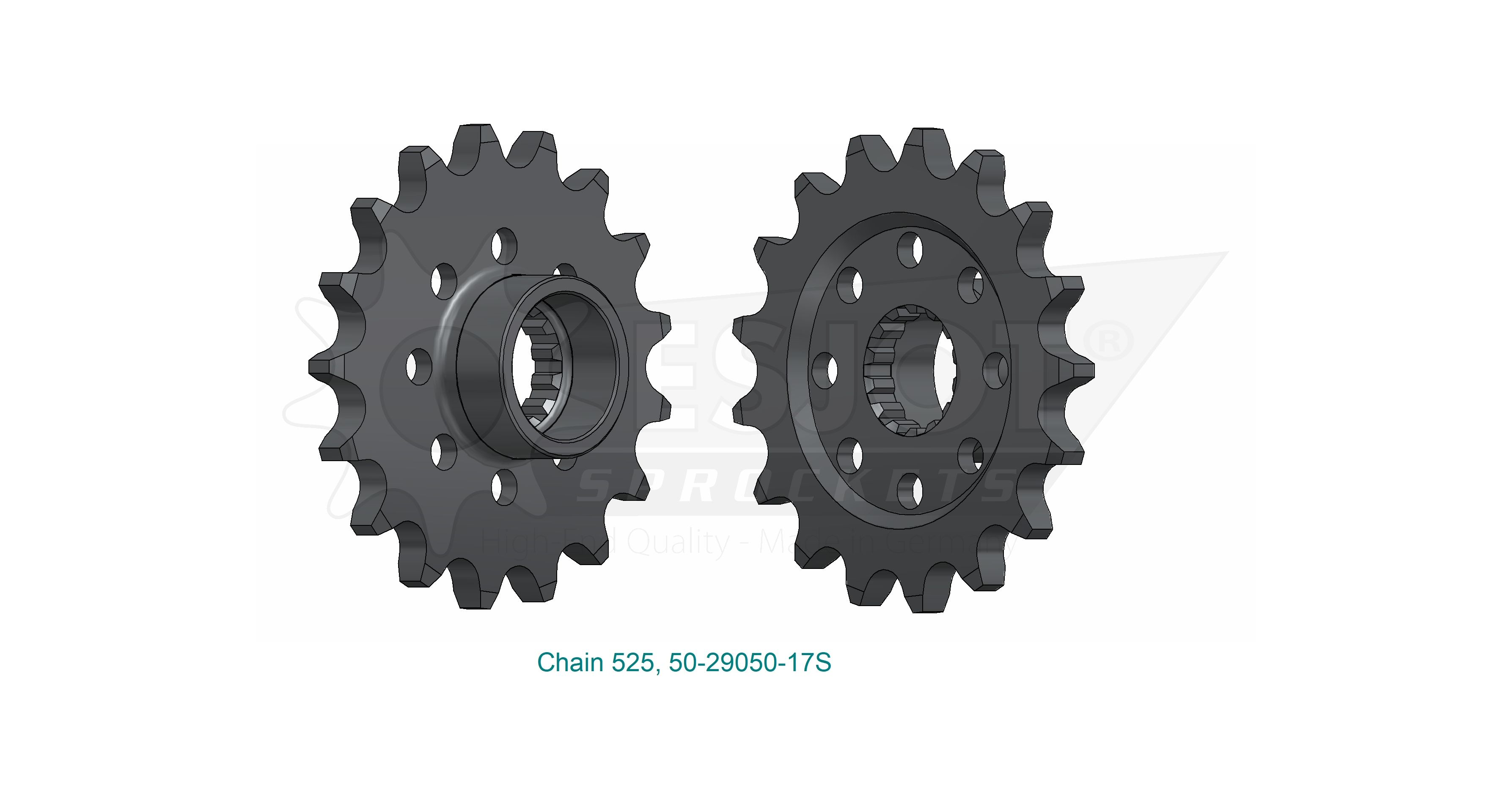 Pignon Esjot Lightweight MV Agusta 525 17 dents - vue 4