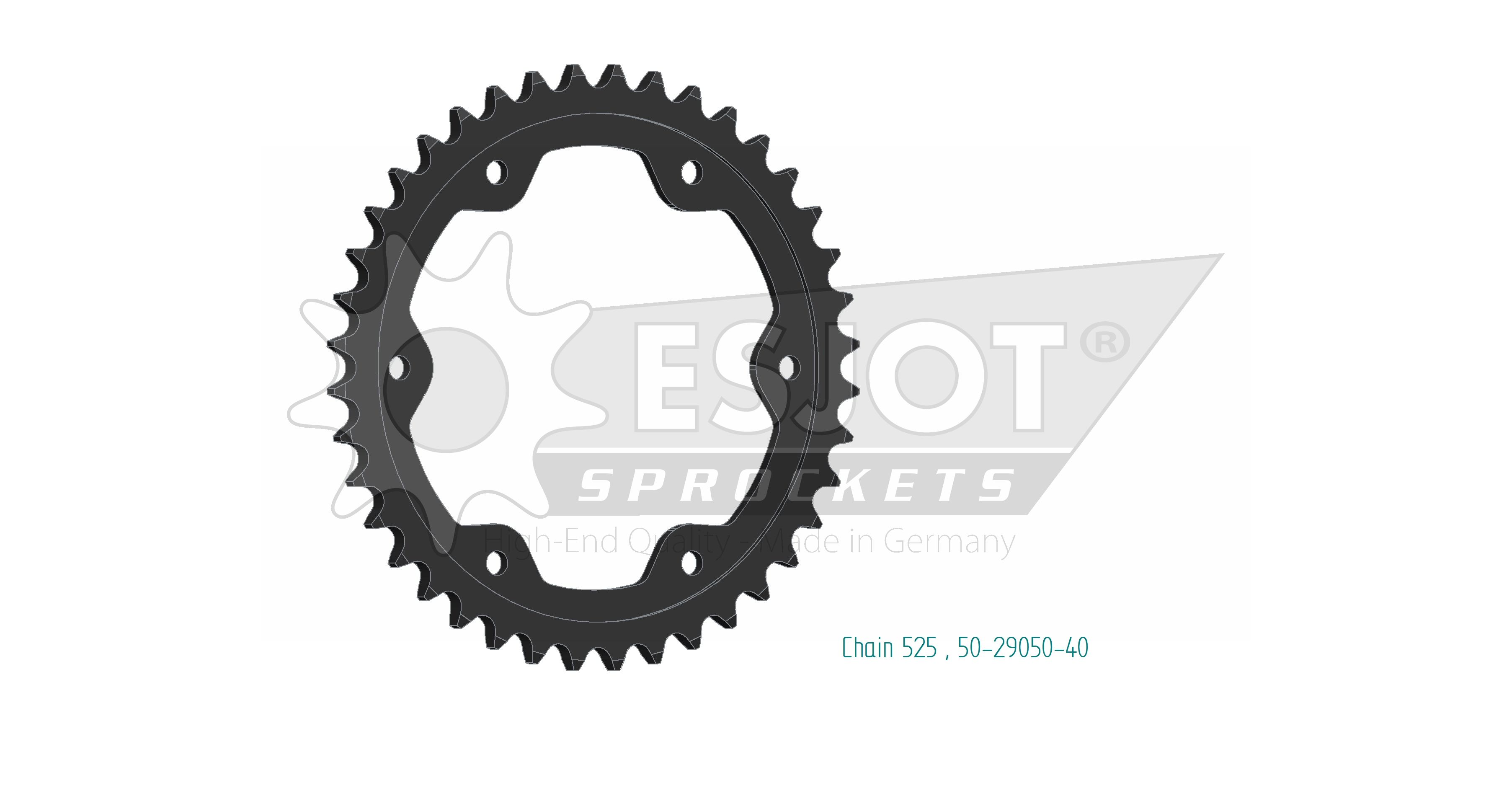 Couronne acier Esjot 525 40 dents - vue 2
