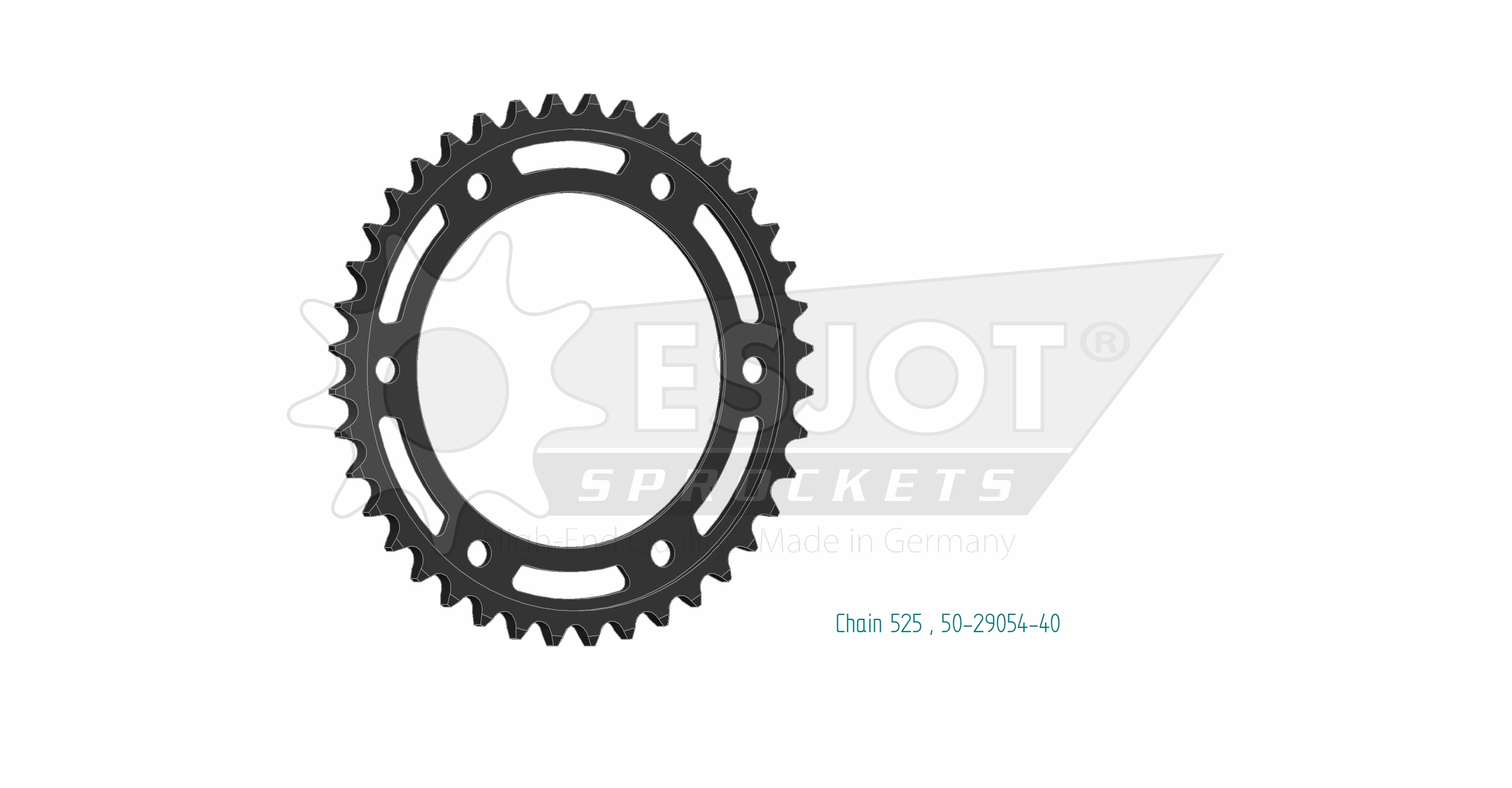 Couronne Esjot Honda 525 40 dents - vue 2