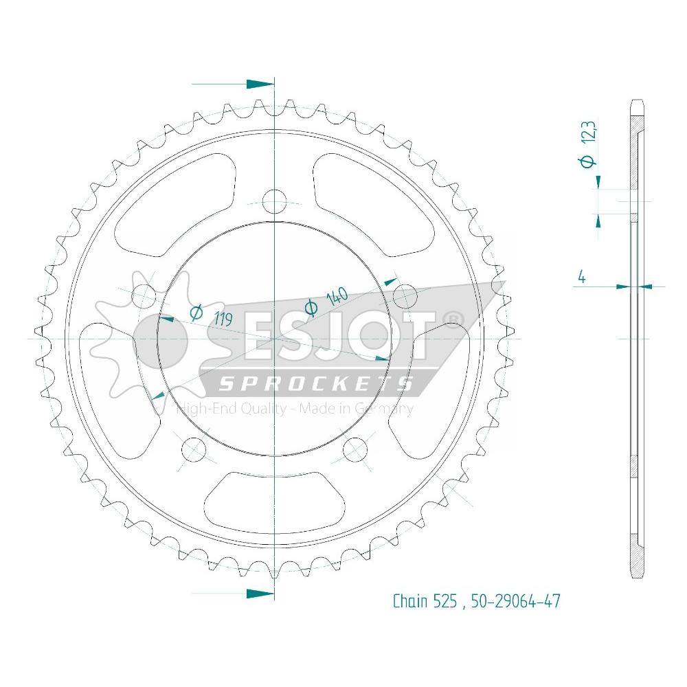 Couronne Esjot BMW 525 47 dents 2018/2024