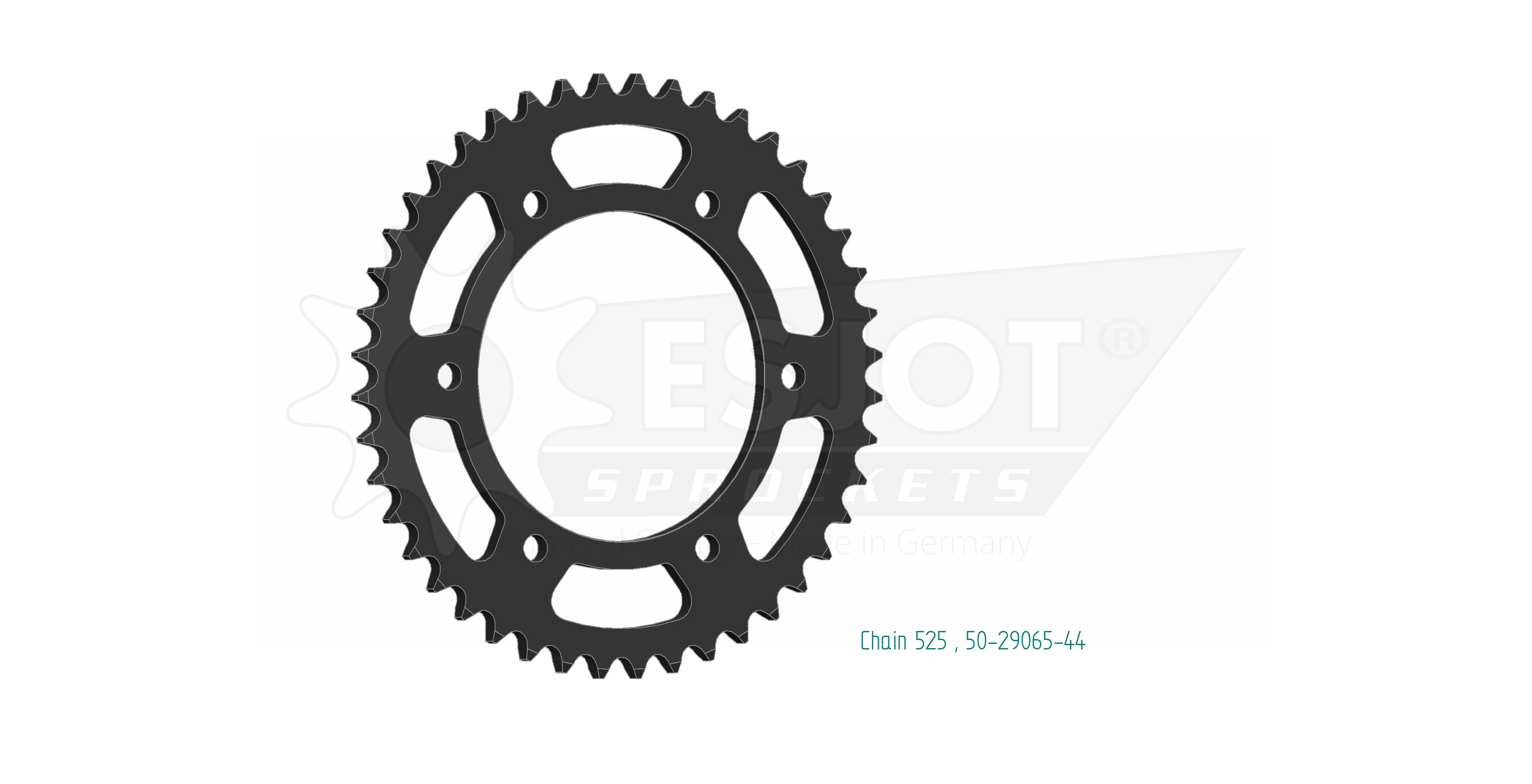 Couronne Esjot 44 dents Benelli 525 2018/2019 - vue 2
