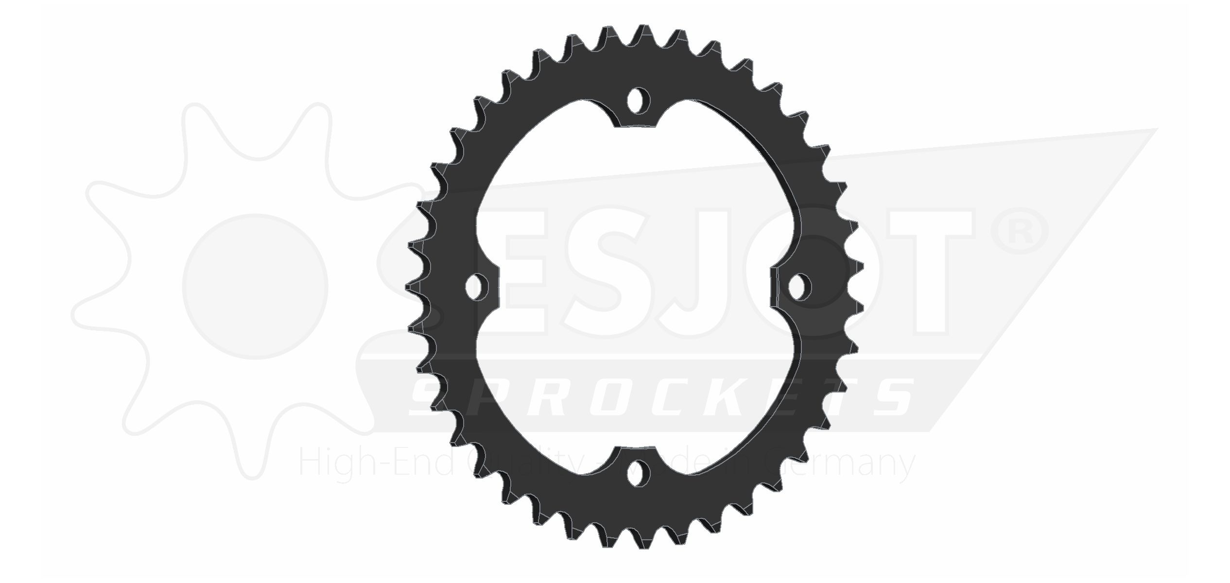Couronne Acier Esjot TT Yamaha 520 39 Dents - vue 2
