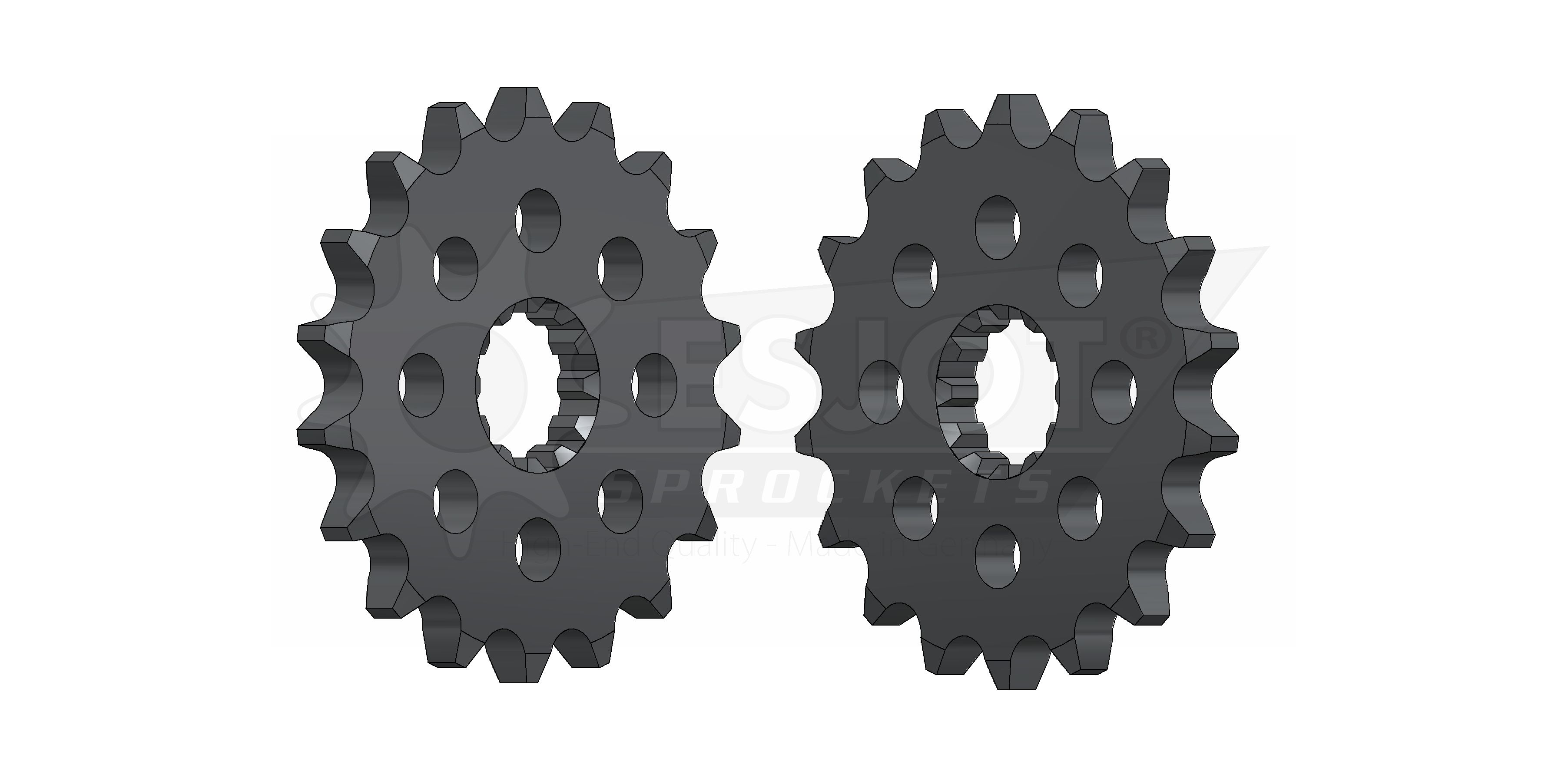 Pignon Esjot Kawasaki 530 18 dents JTF517 - vue 2