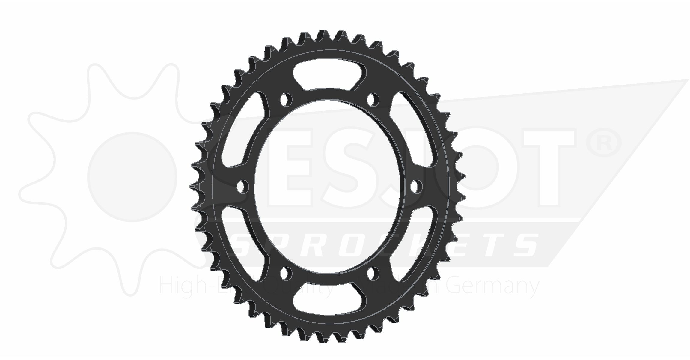 Couronne acier Esjot 530 45 dents - vue 2