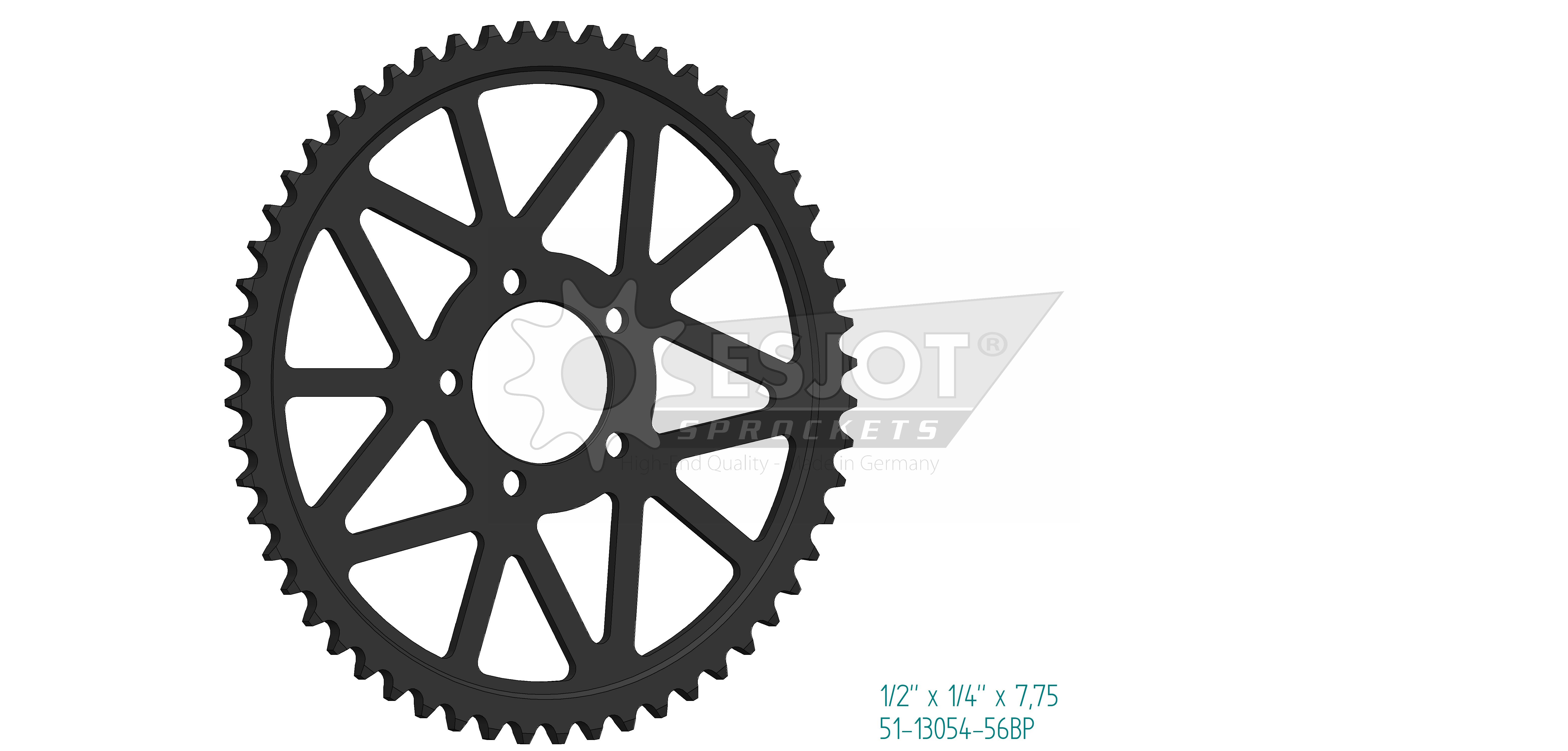 Couronne Acier Esjot 56 Dents Made in Germany - vue 2
