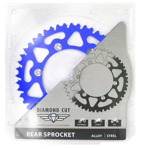 Couronne Alu TT Honda-Yamaha Bleue - 520 - 50 Dents - Similaire JTA245 - Made in Germany - vue 3