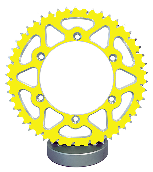 Couronne aluminium TT Suzuki 520 48 dents Esjot similaire JTA808 - vue 4
