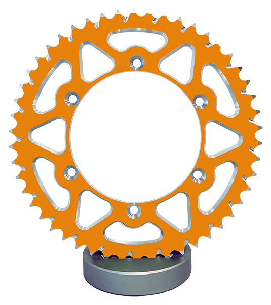 Couronne Aluminium TT Husqvarna-KTM Orange 520 42 dents Esjot JTA897 - vue 4