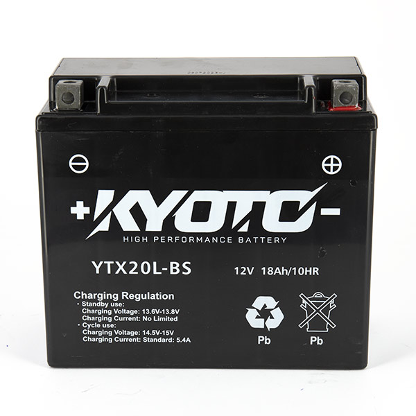 Batterie Kyoto GTX20L-BS SLA-AGM sans entretien - vue 2