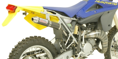 Échappement carbone GIANNELLI Husqvarna WRE 125 05/06 - SM 125 05/06 homologué EU - vue 2