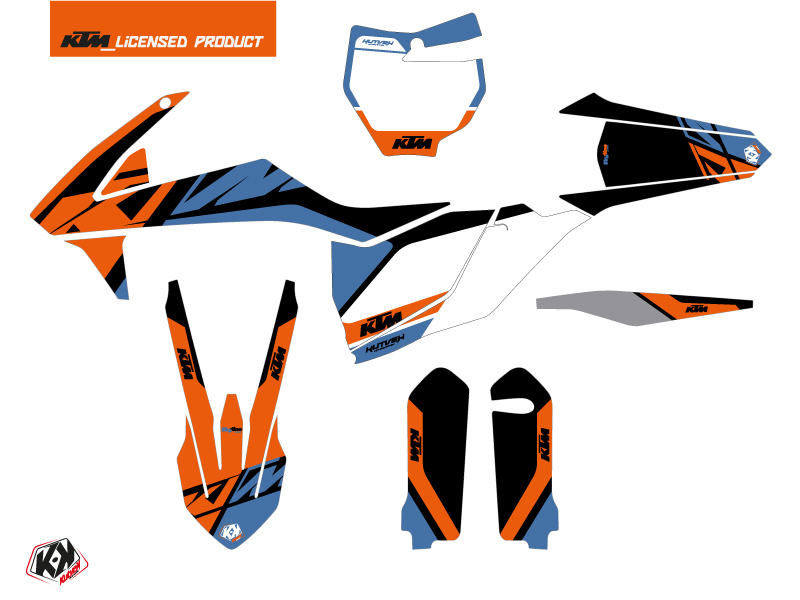 Kit Déco Moto Cross Skyline KUTVEK KTM 350 SXF Bleu - vue 2