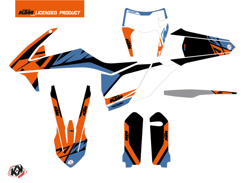 Kit Déco Moto Cross Skyline KUTVEK KTM EXC-EXCF Bleu - vue 2