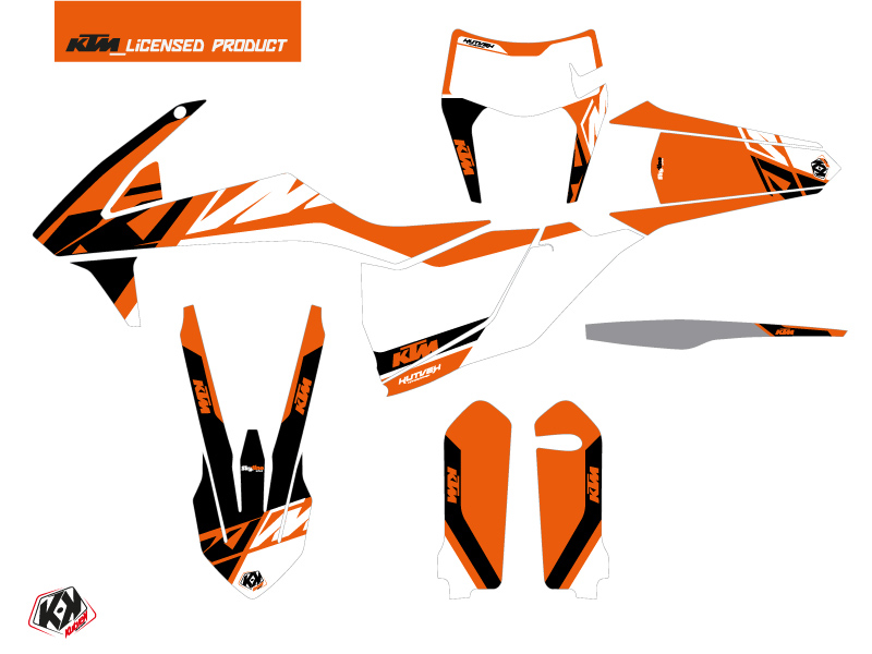 Kit Déco Moto Cross Skyline KTM EXC-EXCF Orange KUTVEK - vue 2