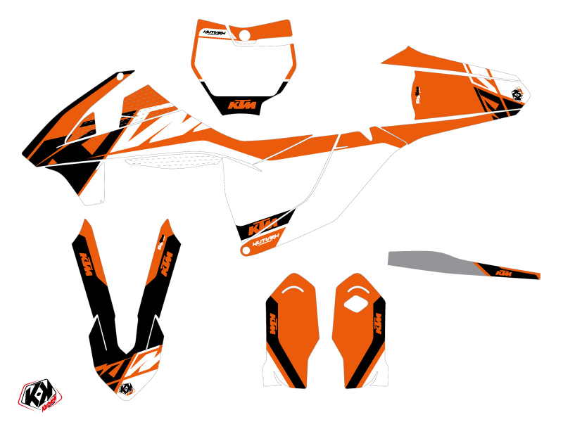 Kit Déco Moto Cross Skyline KUTVEK KTM 85 SX Orange - vue 2