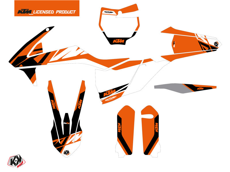Kit Déco Moto Cross Skyline KUTVEK KTM 250 SX Orange - vue 2