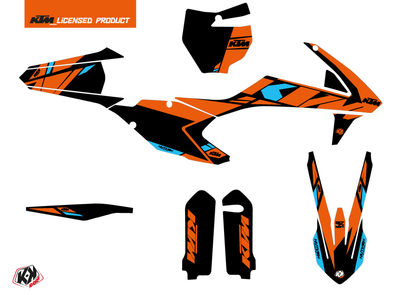 Kit Déco Moto Cross Reflex KTM 150 SX Orange KUTVEK - vue 2