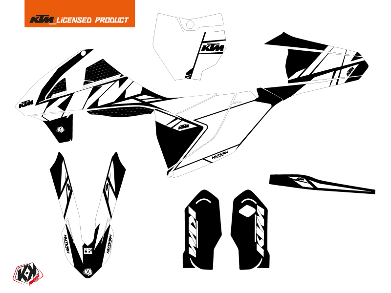 Kit Déco Moto Cross Reflex KTM 85 SX Blanc KUTVEK - vue 2