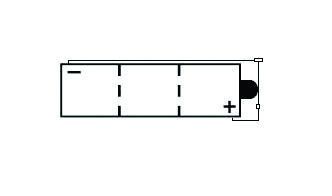 Batterie Kyoto 6N4C-1B conventionnelle avec entretien - Pack acide inclus - vue 2