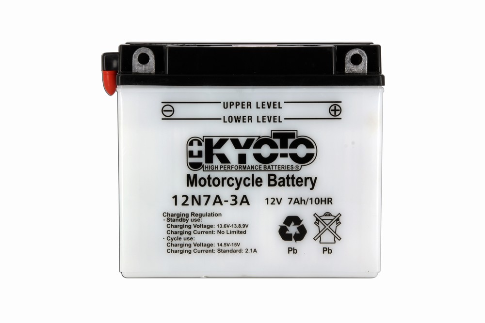 Batterie Kyoto 12N7A-3A conventionnelle avec entretien - pack acide inclus