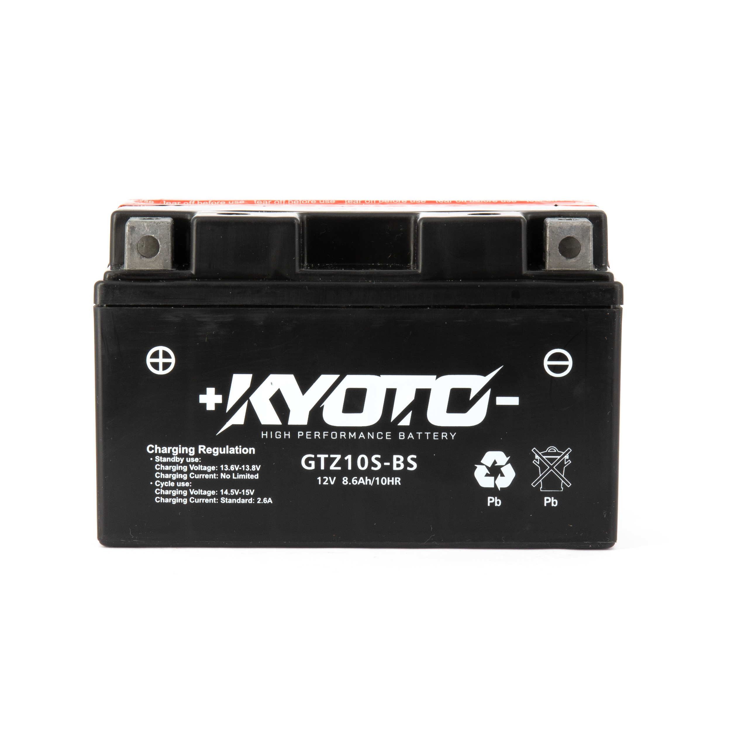 Batterie Kyoto GTZ10S-BS AGM sans entretien avec pack acide