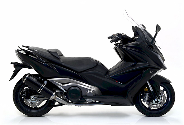 Silencieux Giannelli Kymco AK550 Ligne Complète Ipersport Alu Black Line Homologué