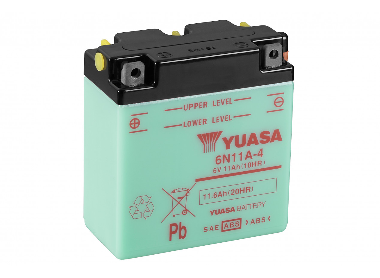 Batterie Yuasa 6N11A-4 conventionnelle avec entretien - sans acide - vue 2