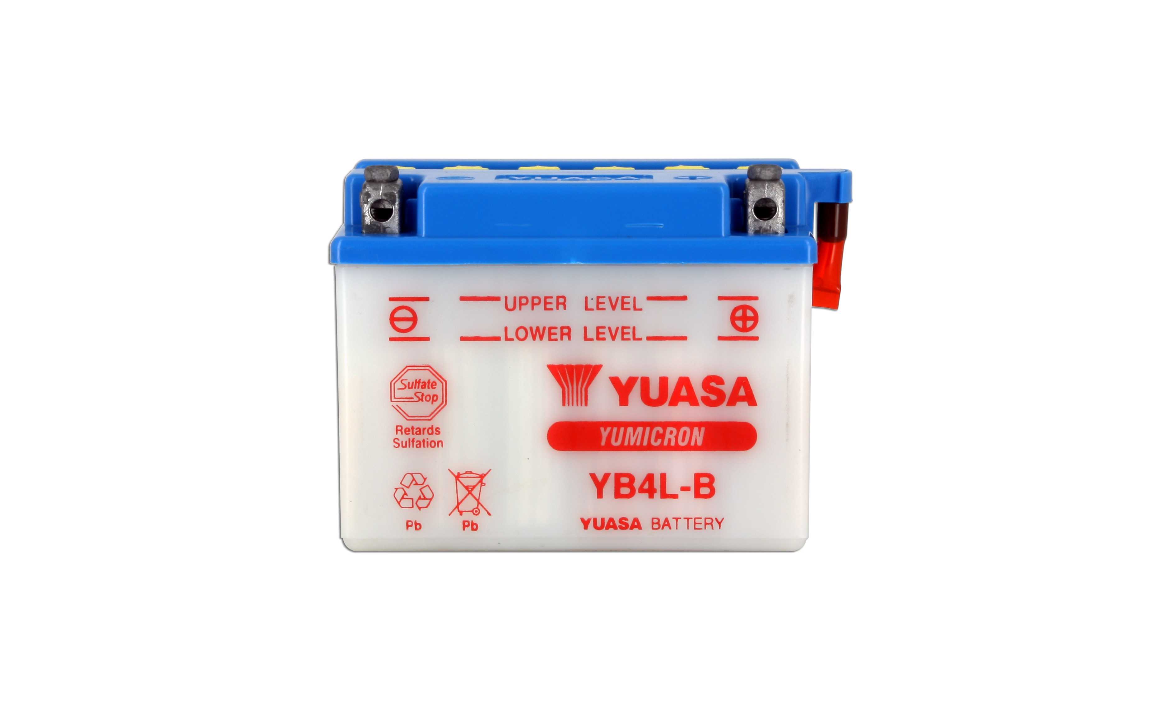 Batterie Yuasa YB4L-B conventionnelle avec entretien - vue 2