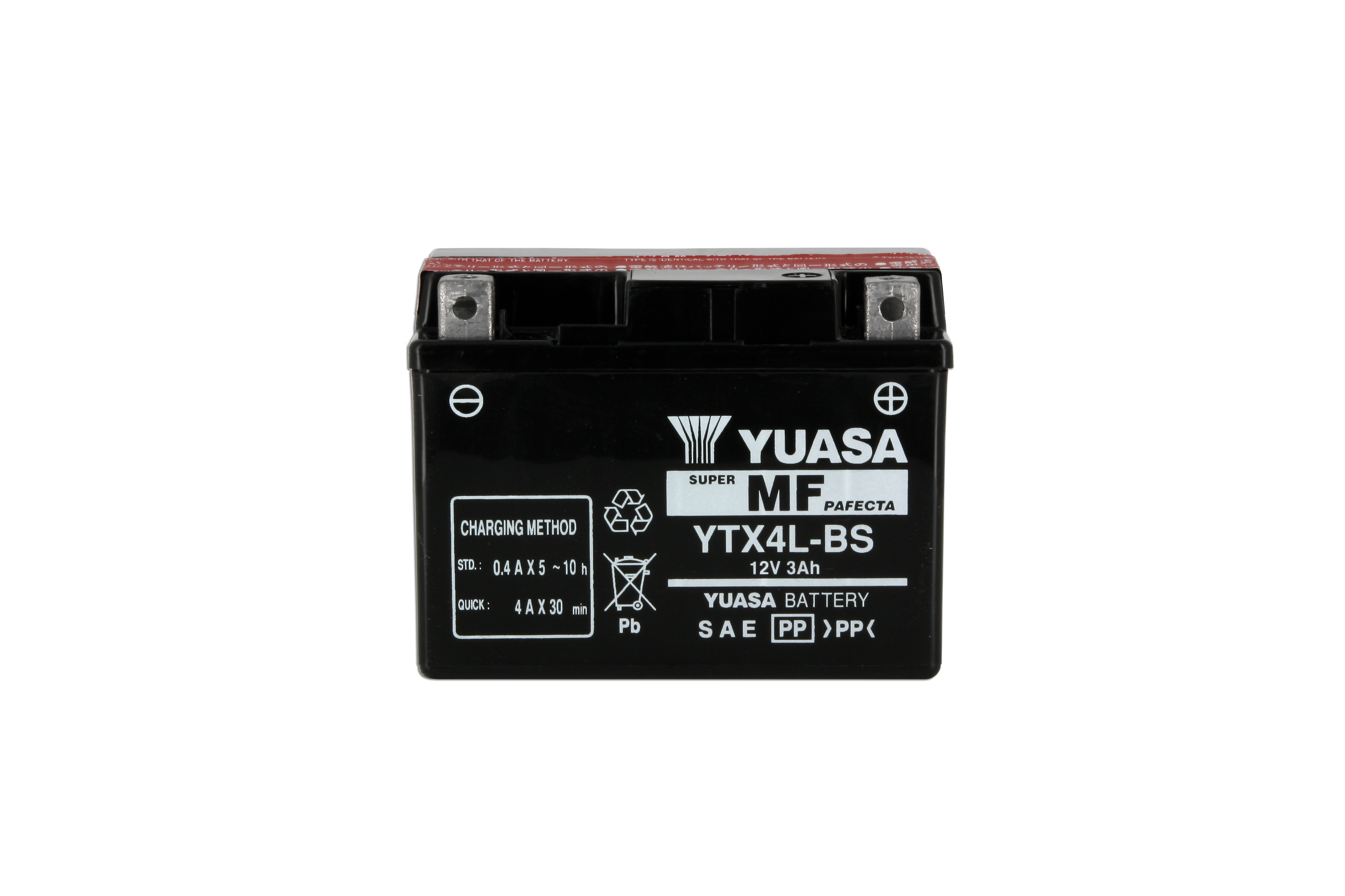 Batterie Yuasa YTX4L-BS AGM sans entretien - vue 7