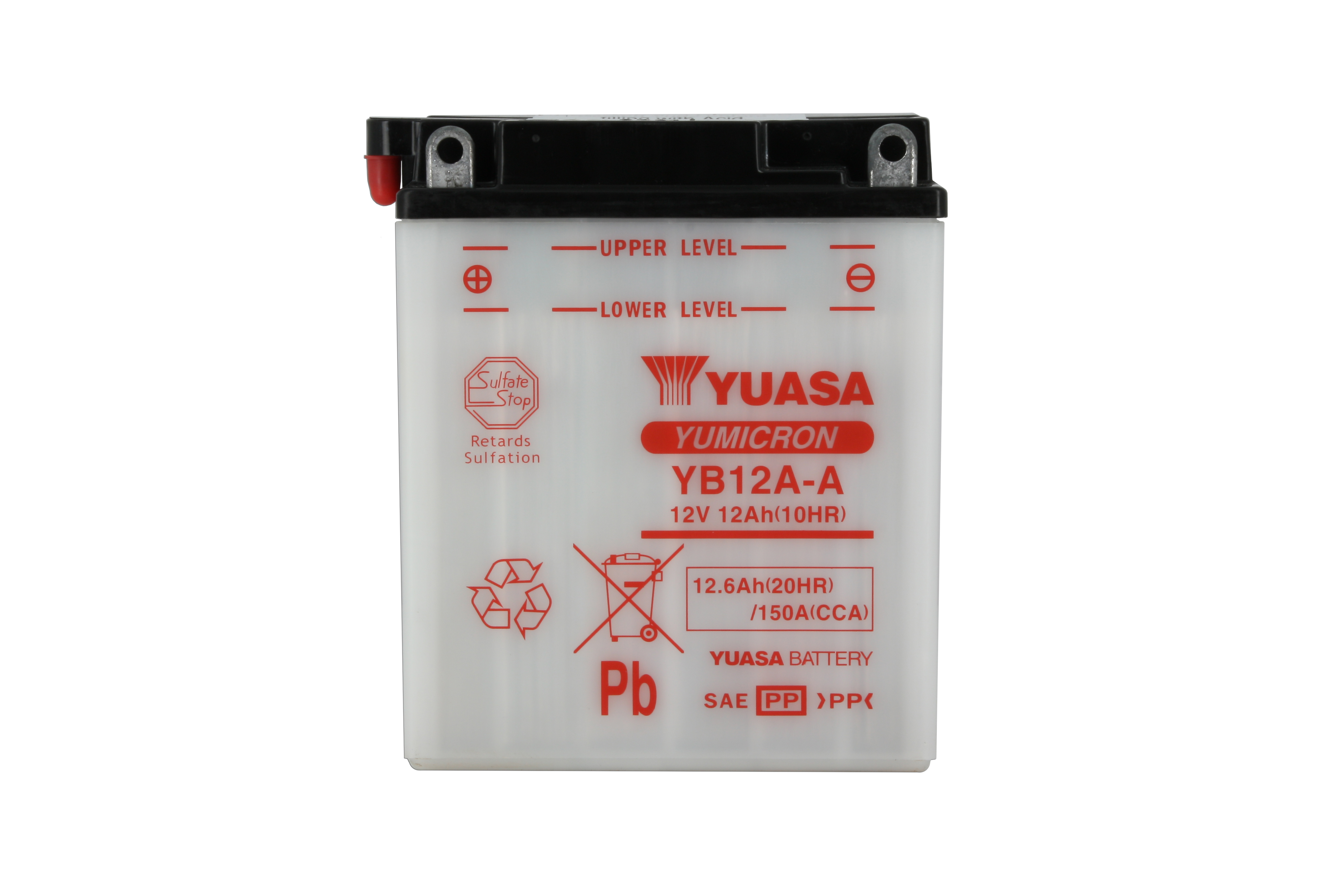 Batterie Yuasa YB12A-A Conventionnelle avec Entretien - Sans Acide - vue 6