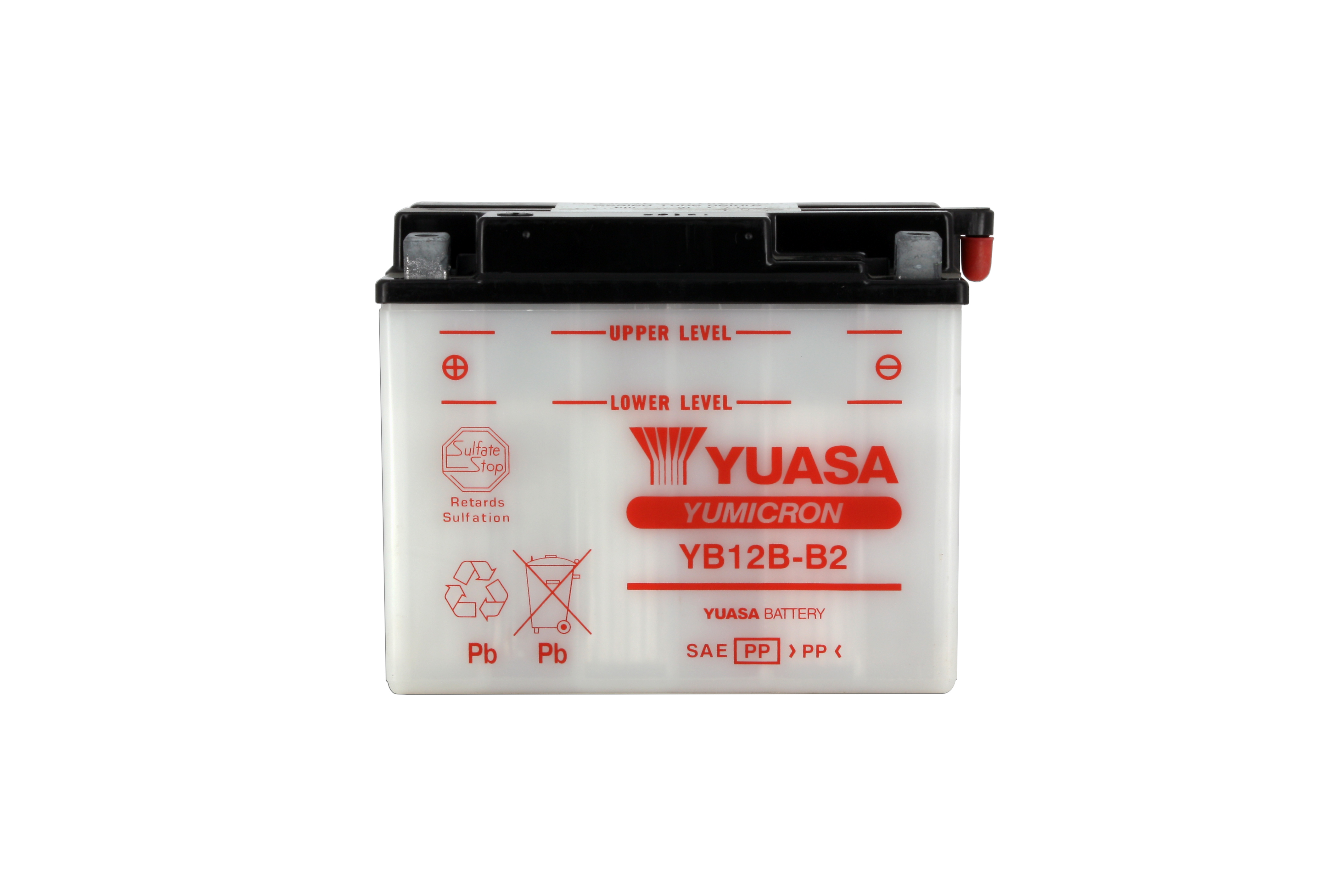 Batterie Yuasa YB12B-B2 conventionnelle avec entretien - vue 4