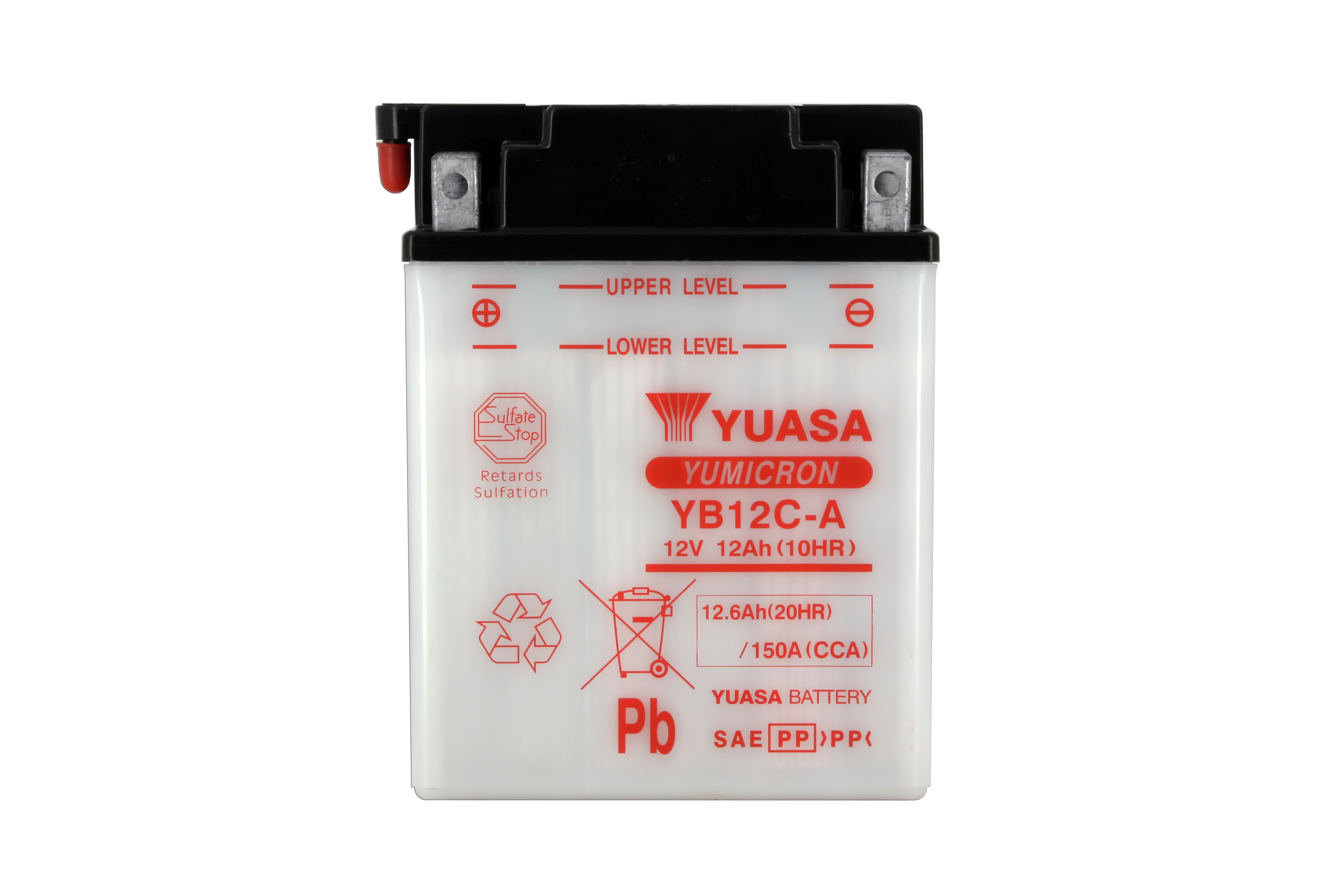 Batterie Yuasa YB12C-A Conventionnelle avec Entretien - vue 4