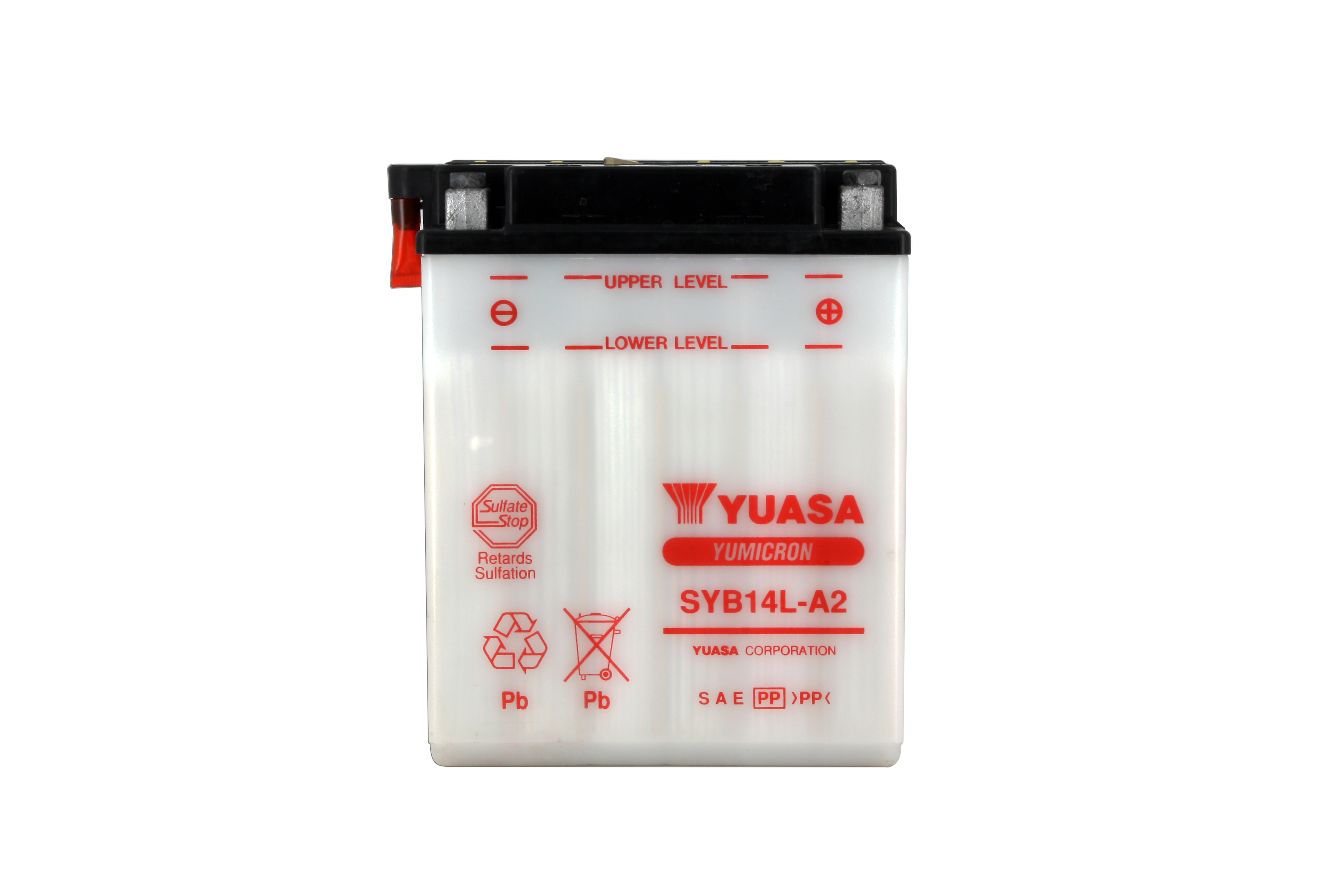 Batterie Yuasa SYB14L-A2 conventionnelle avec entretien - vue 2