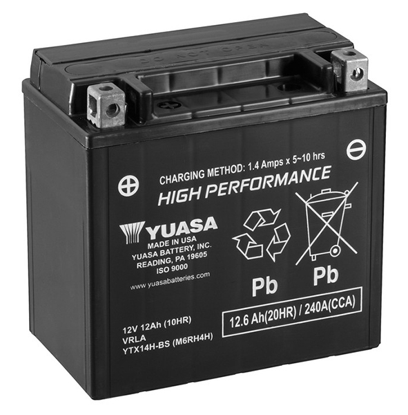 Batterie Yuasa YTX14H-BS AGM sans entretien - vue 2
