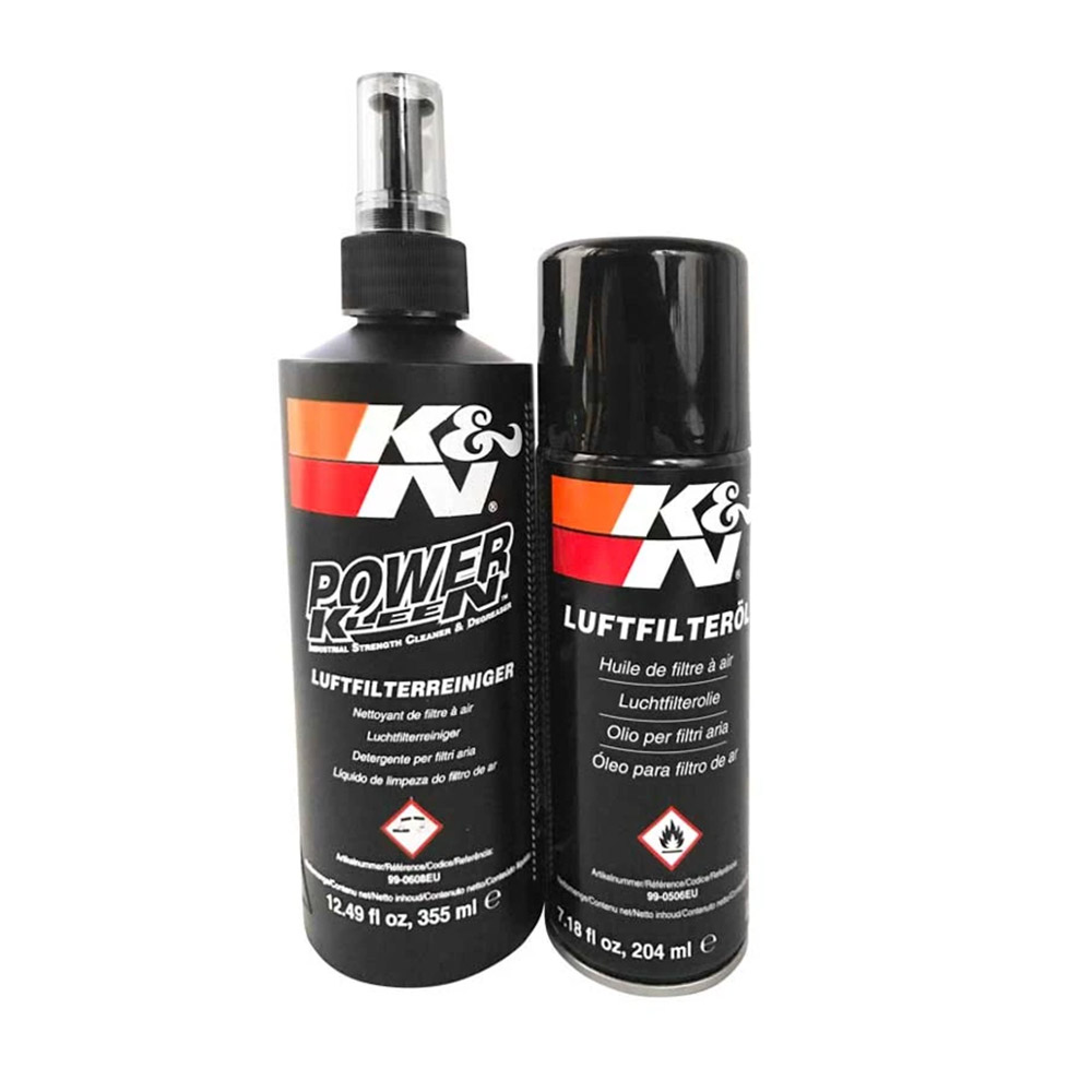 Kit Nettoyage Filtre à Air K&N Bombe 204ml Huile + Bouteille 355ml Nettoyant - vue 2
