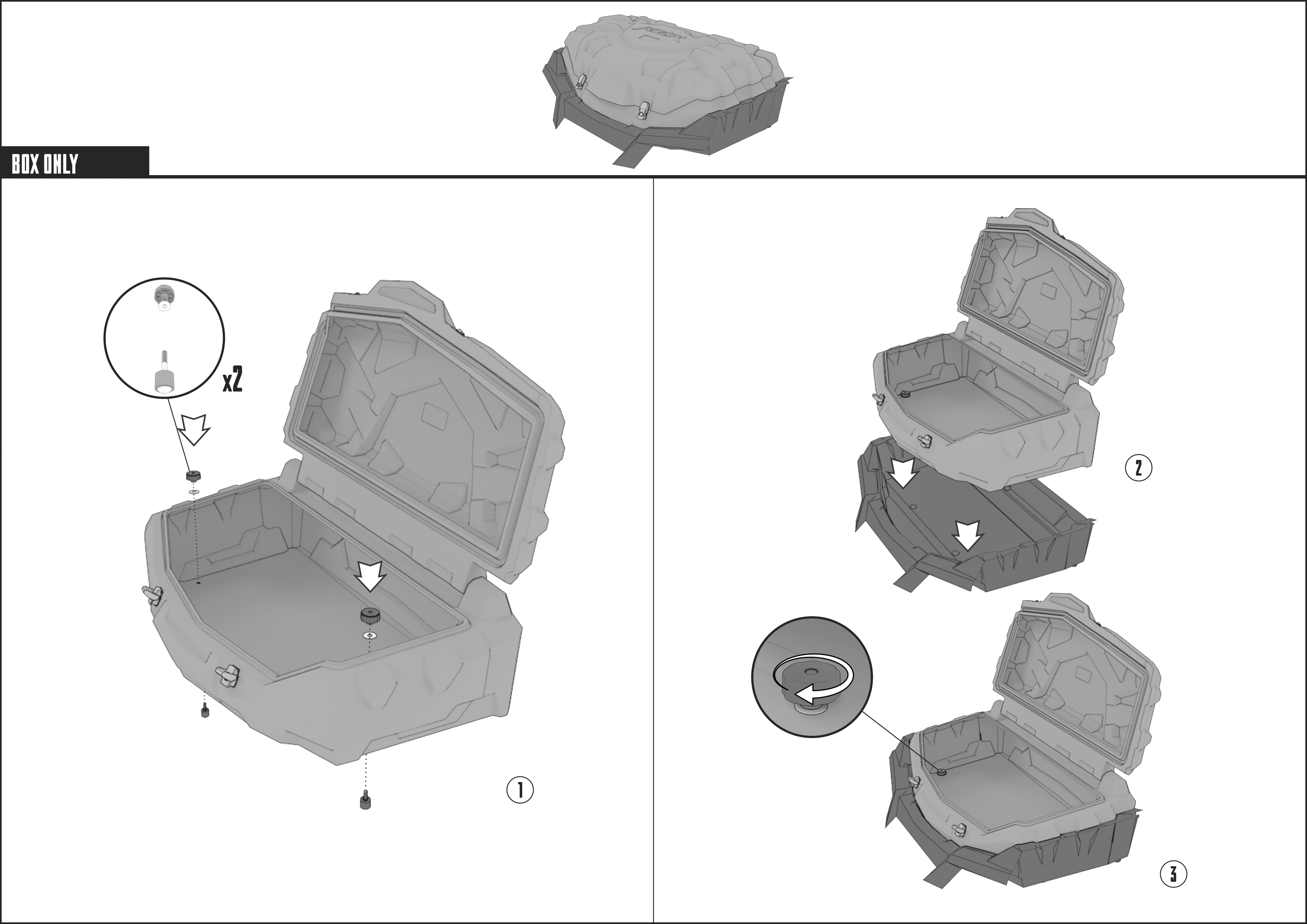 Coffre arrière GKA Polaris RZR 570 - vue 6