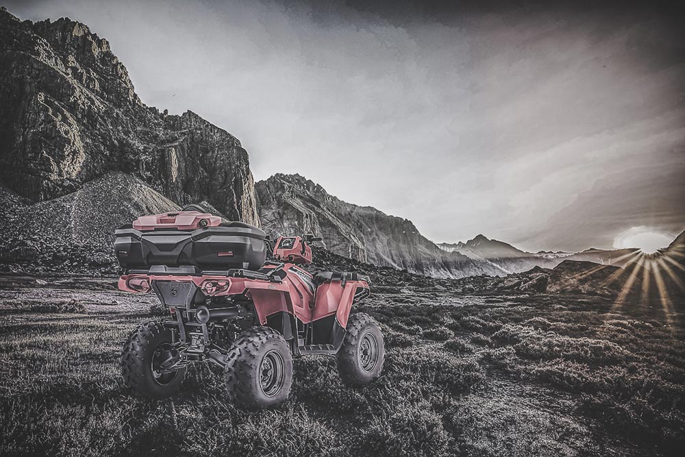 Coffre GKA Polaris Sportsman Touring 570 115 Litres - vue 10