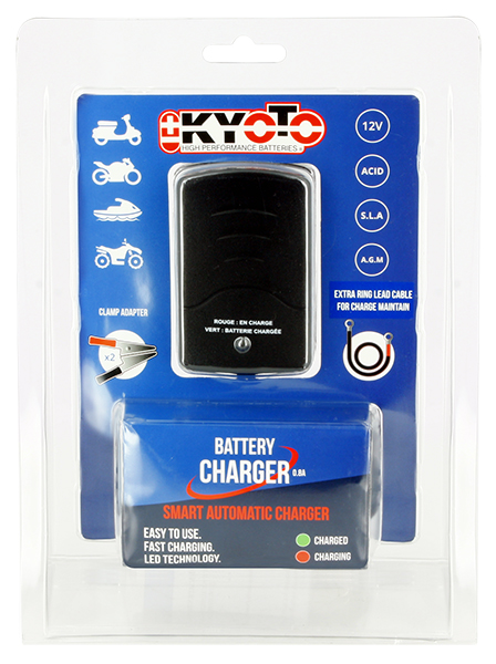 Chargeur batterie moto et scooter Kyoto pour batterie acide - vue 2