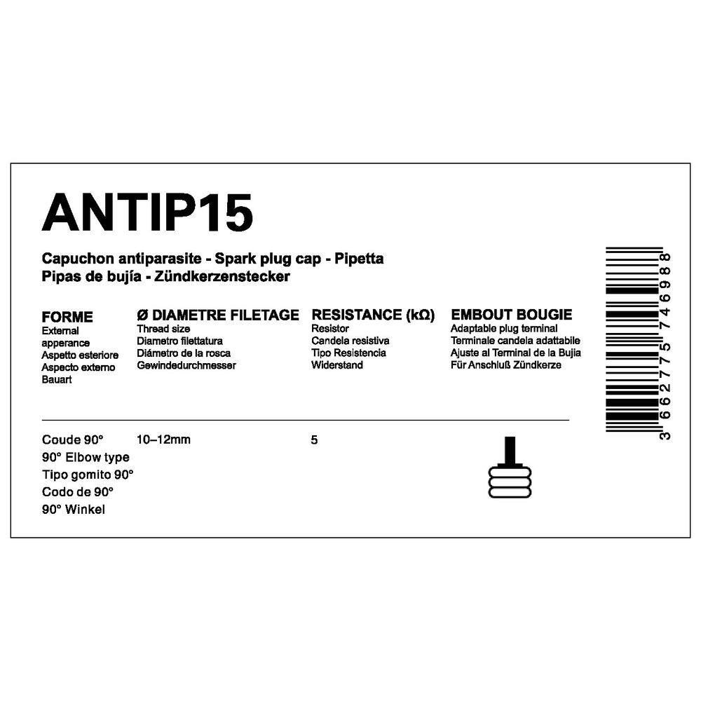 Myra 10 Antiparasites 5kΩ Sans Olive Bougie 10-12mm - vue 2