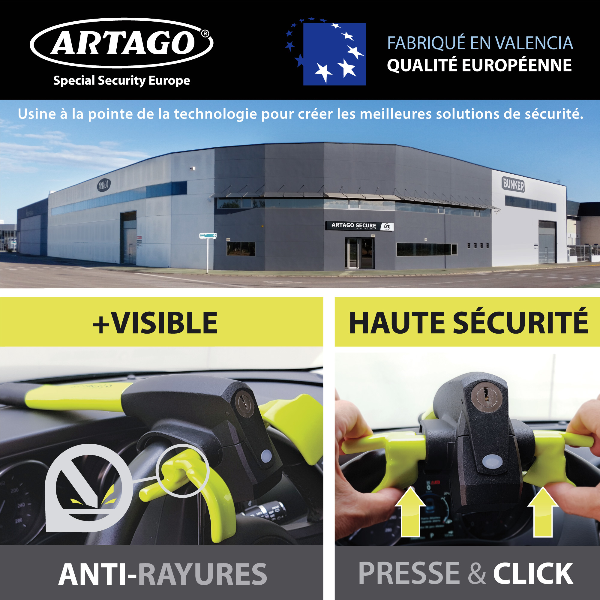 Antivol canne pour volant Artago - vue 4