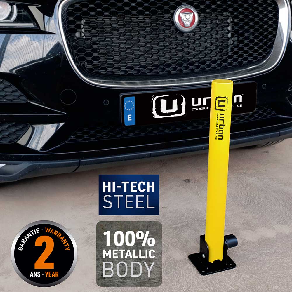Antivol Urban Barrière rabattable Poteau parking avec serrure universelle - vue 2