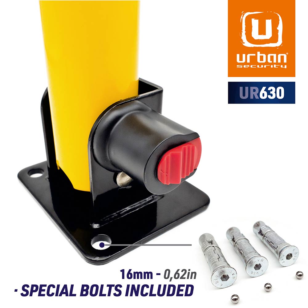 Antivol Urban Barrière rabattable Poteau parking avec serrure universelle - vue 5