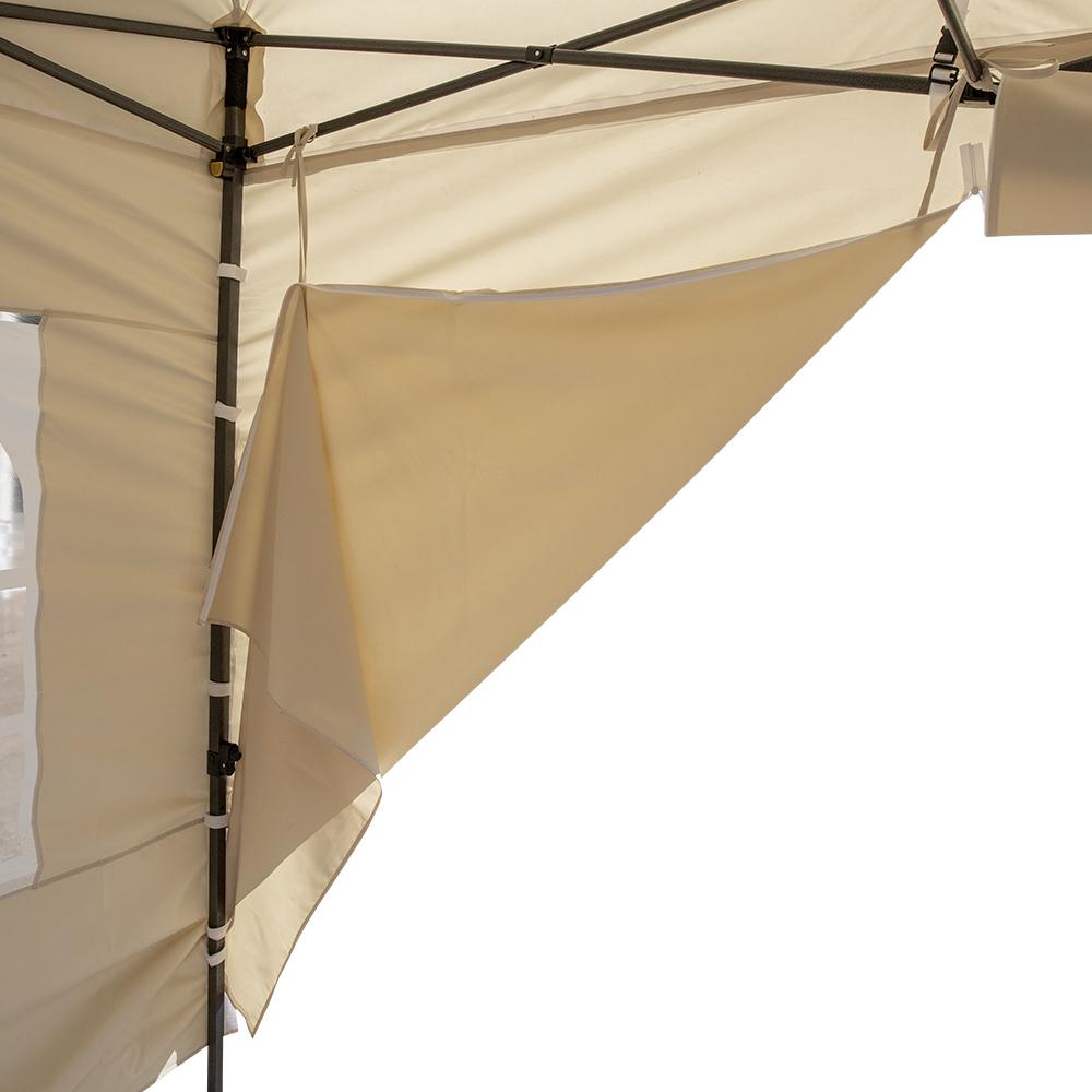 Barnum 6m x 3m Beige Structure Acier Toile Polyester 800D Sifam - vue 4