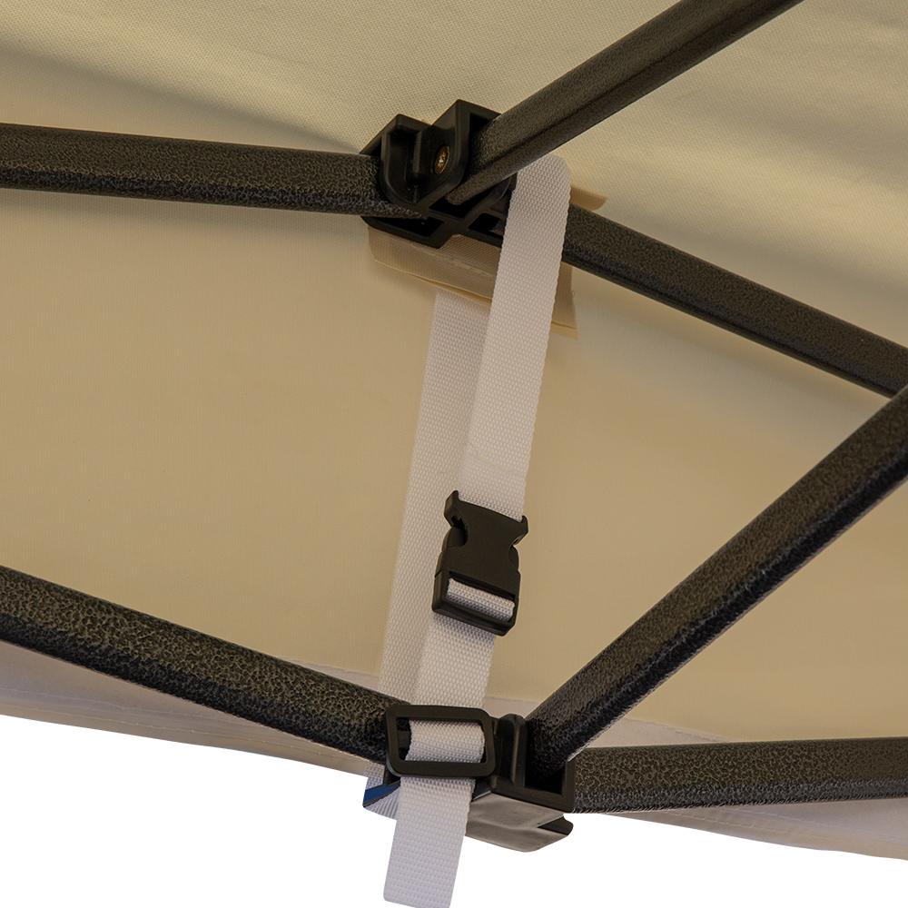 Barnum 6m x 3m Beige Structure Acier Toile Polyester 800D Sifam - vue 5