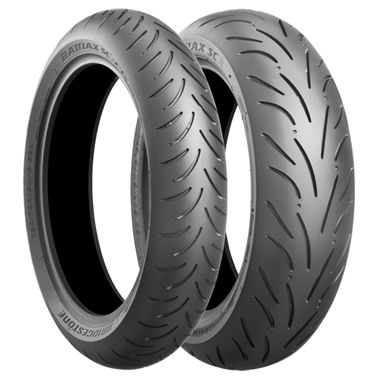 Pneu Bridgestone Battlax 110/70-13 48P TL scooter - vue 3